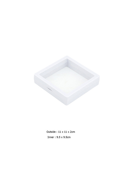 Choice 5 قطع بيضاء 11 × 11 سم صندوق تخزين مجوهرات من فيلم البولي إيثيلين ثلاث...