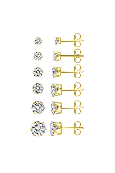 Choice 4mm 1 Pair Style B 1 Pair Stainless Steel Stud Earrings For Women Men ...