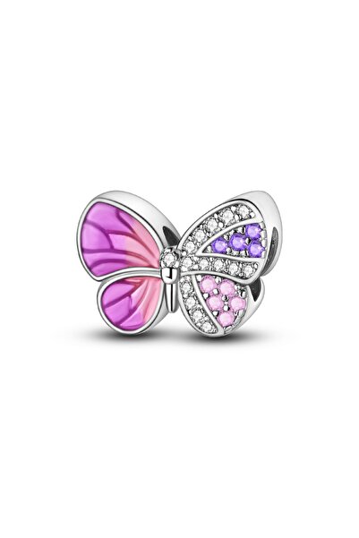 Choice KTC1119 925 فضة استرلينية خرز قلادة يراعة فراشة مضيئة سحر يناسب سوار ا...