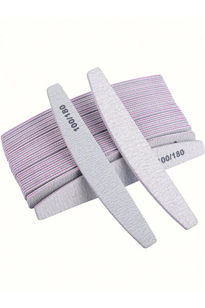 Choice 20 قطعة 3 قطع/10 قطع/20 قطعة/50 قطعة مبرد أظافر رمادي اللون على شكل نص...