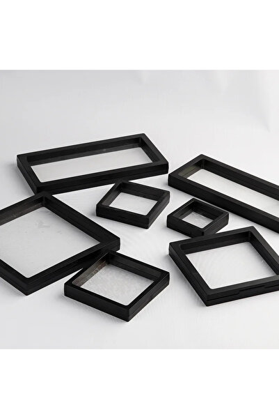 Choice 5 × 5 أسود 10 قطع صندوق تخزين عرض المجوهرات العائمة الخواتم والقلائد و...