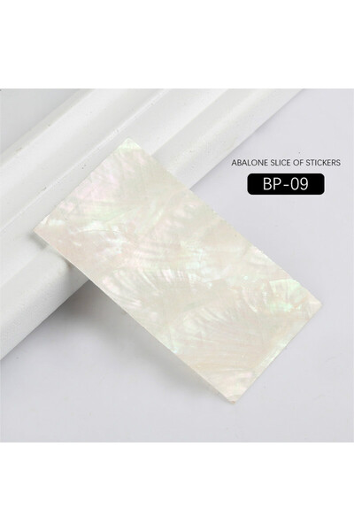 Choice ملصق أظافر ثلاثي الأبعاد على شكل صدفة أذن البحر BP-09، ملصقات لاصقة بأ...