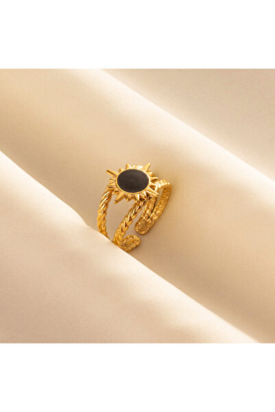 Choice J624-G-B خاتم كلاسيكي من الفولاذ المقاوم للصدأ موديل 2024، قطرات زيت س...