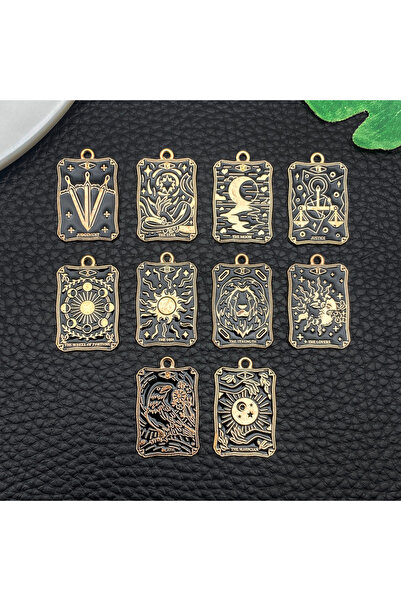 Choice مجموعة SN643 من 5/10 قطع من بطاقات التارو المطلية بالتنقيط باللون الأس...