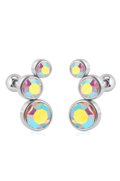 Choice زوج من الأقراط من قطعتين AB من الفولاذ الجراحي 361 من غضروف الأذن الكر...