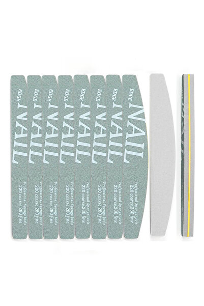 Choice ١٠ قطع مبرد أظافر أخضر، ١٠ قطع، حبيبات ١٠٠/١٨٠ و ٢٨٠/٢٢٠، إسفنجة صنفرة...