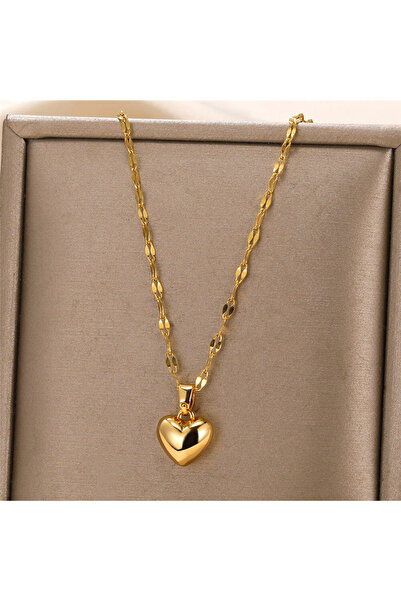 Choice قلادة قلب الحب الذهبية للنساء 2025 سلسلة شفاه عصرية جديدة بسيطة قلادة ...