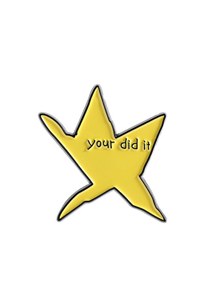 Choice دبابيس مينا نجمة "فعلتها بنفسك" من ستايل 2، اقتباسات ملهمة، نجمة خماسي...