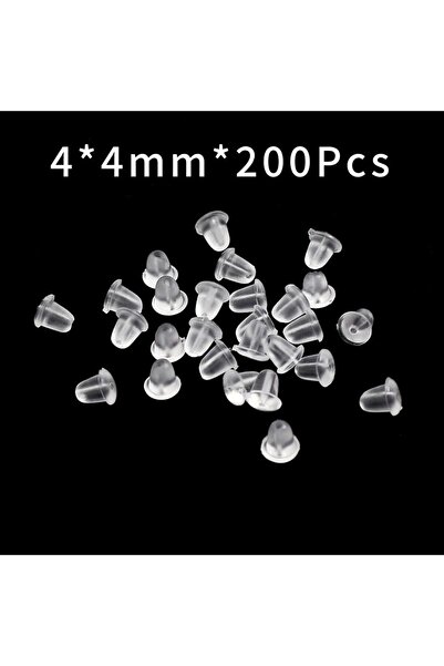 Choice 4x4mm 200 قطعة/الوحدة حلق الظهر سيليكون جولة الأذن سدادة قبعات محظورة ...