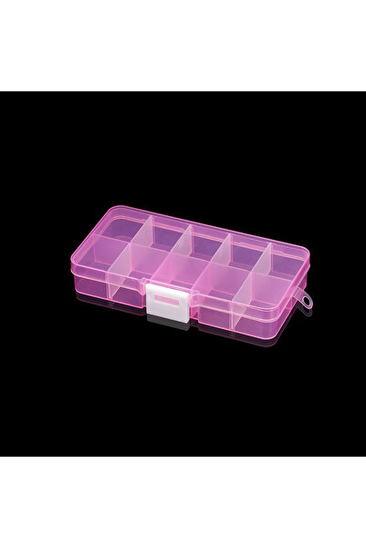 Choice Pink Plastic Rectangle Slot Adjustable Jewelry Necklace Transparent St...