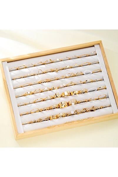 Choice مجموعة خواتم AYAGold بدون علبة مكونة من 73 قطعة على شكل قلب وثعبان ولؤ...