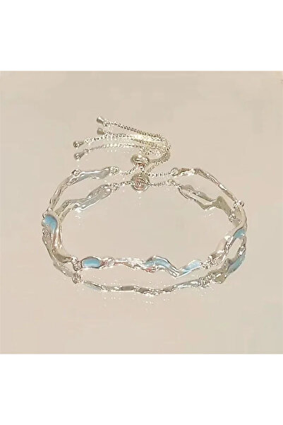 Choice YA4605-3 أساور زهر الكرز الكريستالية الوردية اللامعة بطول 18 سم للنساء...