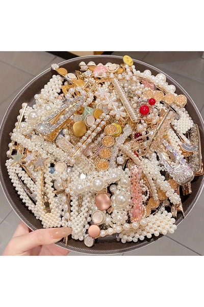 Choice 10 قطع عشوائية 10 قطع/مجموعة إكسسوارات شعر نسائية أنيقة مصنوعة من الرا...