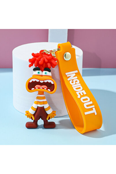 Miniso KC5303 سلسلة مفاتيح ديزني الكرتونية من الداخل إلى الخارج 2، قلادة ثلاث...