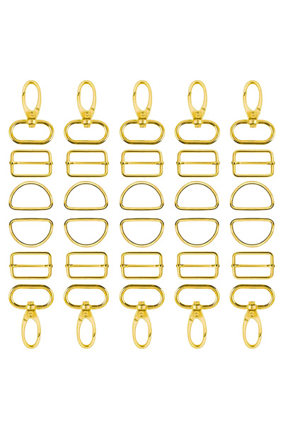 Choice 15 قطعة ذهبية 15/36/72 قطعة حلقة بيضاوية مخلب جراد البحر خطاف دوار حلق...