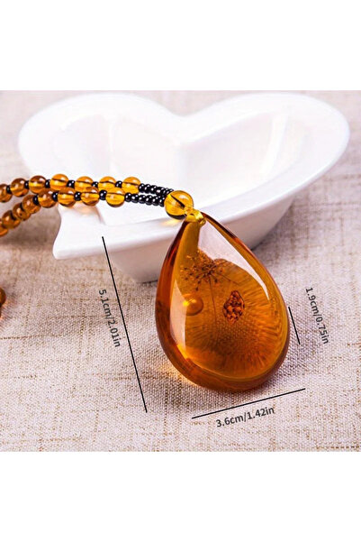 Choice Water drop 1pcs Amber Flotation Brine Beeswax Bead Necklace Honey Braz...