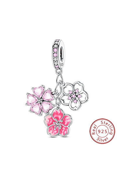 Choice KTC1875 دلايات فضة إسترليني عيار 925 على شكل دب الحب اللامع والفيل وزه...