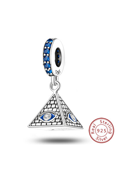 Choice KTC174 خرز فضة عيار 925 على شكل عين الشيطان، خرز ملاك، يناسب أساور وقل...