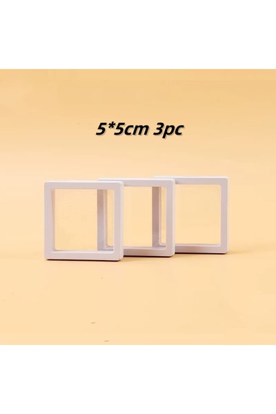 Choice 5W10pc 10Pcs PE Film Jewelry Storage Box 3D Packaging Case Free Stand ...