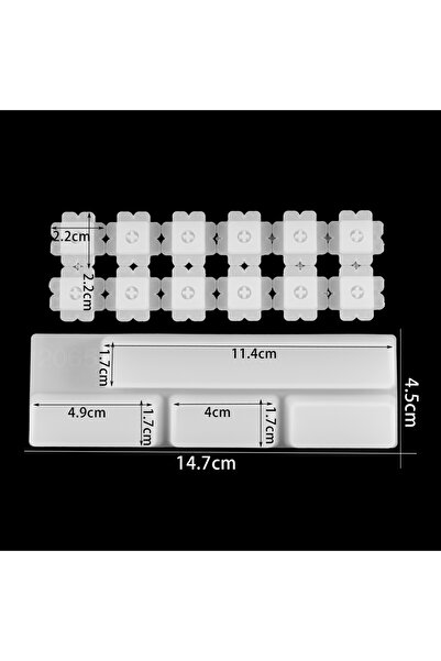 Choice Mold5 1pcs Gaming Mechanical Keyboard Key Cap Silicone Molds Crystal Epoxy Resin Casting Mold For DI