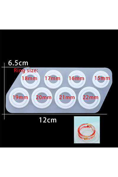 Choice3 17 قطعة من قوالب حلقات الراتنج الإيبوكسي مجموعة قوالب السيليكون المصن...