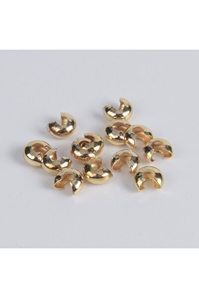 Choice 4 مم KC الذهب 100 قطعة / الوحدة 3 4 5 مم فتح تجعيد يغطي نهاية الخرز DI...