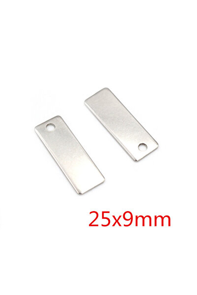 Choice 25x9mm 10 قطعة / الكثير لا يتلاشى سحر 316 الفولاذ المقاوم للصدأ مستطيل...