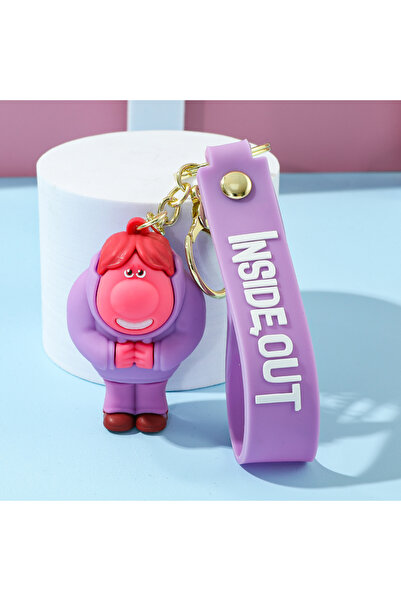 Miniso KC5298 سلسلة مفاتيح ديزني الكرتونية من الداخل إلى الخارج 2، قلادة ثلاث...