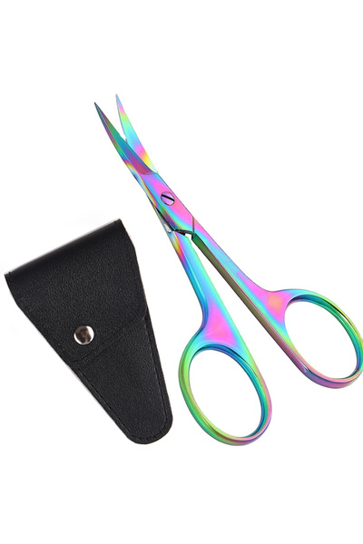 Choice مقص متعدد الأغراض للحية الصغيرة، مقص للحواجب، أداة تشذيب ملونة للأظافر وC