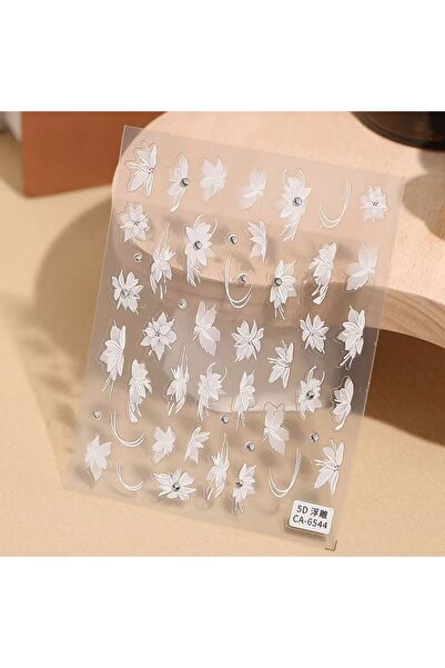 Choice ملصقات أظافر CA 6544 5D Relief Glitter Butterfly Nail Art Decor DIY Au...