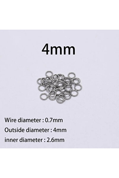 Choice 0.7 × 4 مم 200 قطعة 30-200 قطعة 3-25 مم حلقة منفصلة من الفولاذ المقاوم...