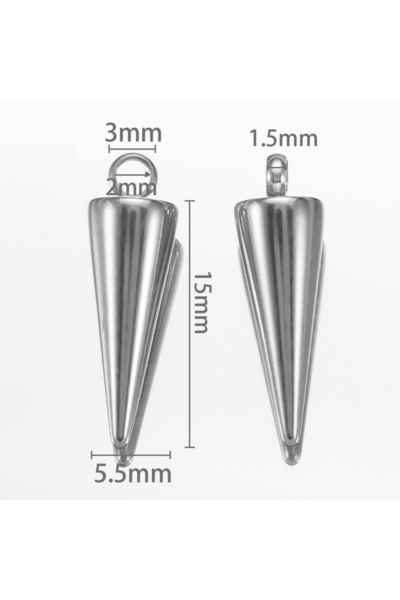 Choice X-Steel-6x15mm 10 قطع من المعلقات المخروطية الرجعية التي لا تتلاشى من ...