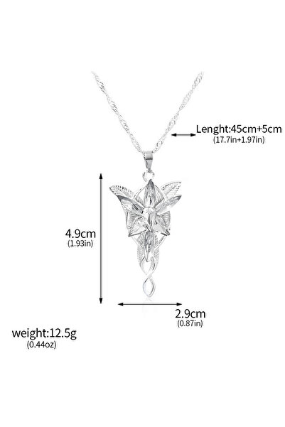 Miniso قلادة فيلم اللورد أروين إيفنستار باللون الأخضر، قلادة الأميرة أروين تو...