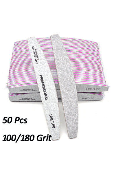 Choice 50 قطعة من مبردات الأظافر الاحترافية القابلة للغسل بحبيبات 100-180، 50...