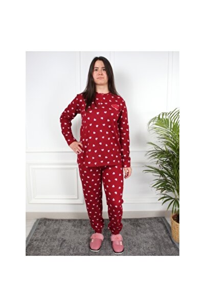 elara Red Pajama with Hearts
