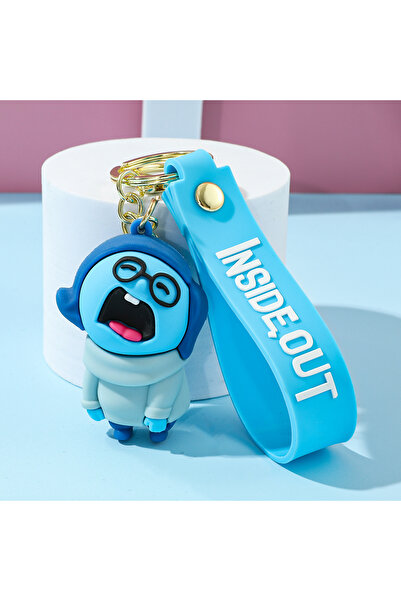 Miniso KC5301 سلسلة مفاتيح ديزني الكرتونية من الداخل إلى الخارج 2، قلادة ثلاث...