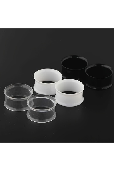 Choice مجموعة مختلطة من 6 قطع مقاس 16 مم، 6 قطع من الأكريليك المجوف واسع الأر...