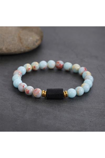 Choice سوار شوشان الخام المصنوع من التورمالين الأسود متعدد الاستخدامات بطول 1...