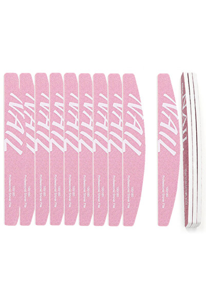 Choice 10 قطع أحمر 10 قطع مبرد أظافر 100/180 280/220 إسفنجة صنفرة كتلة تلميع ...