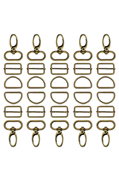 Choice 36 قطعة برونزية 15/36/72 قطعة حلقة بيضاوية مخلب جراد البحر خطاف دوار ح...