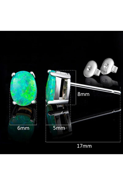 Choice N669-3 2023 أقراط أذن نسائية جديدة لطيفة مرصعة بحجر الأوبال الناري الأ...