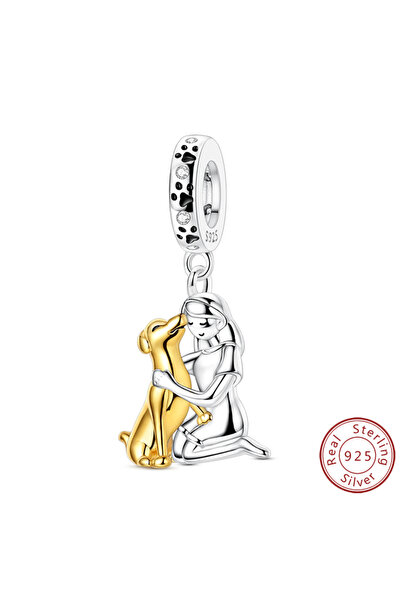 Choice KTC1746 قلادة خرز مكعب روبيك على شكل مخلب لطيف من الفضة الإسترلينية عي...