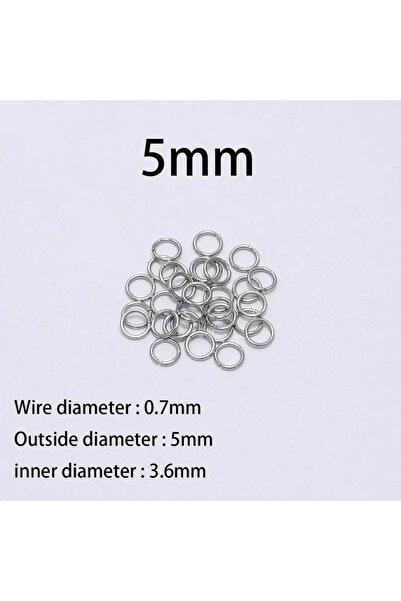 Choice 0.7 × 5 مم 200 قطعة 30-200 قطعة 3-25 مم حلقة تقسيم من الفولاذ المقاوم ...