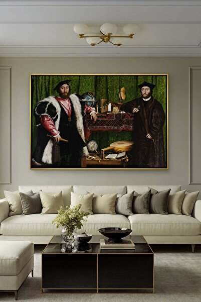 Wallivo Genç Hans Holbein'in Elçiler (The Ambassadors) Kuzey Rönesansı Gümüş ...