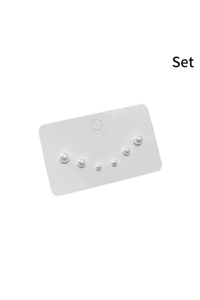 Choice مجموعة من 3 أزواج من أقراط الأذن الغضروفية من اللؤلؤ مقاس 4/5/6 مم، حل...