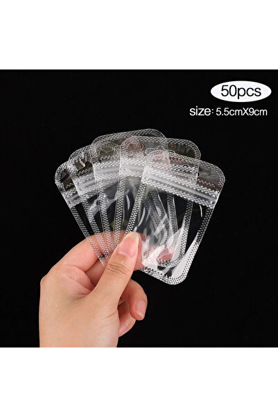 Choice 5.5X9CM 50PCS1 50Pcs Transparent Self Sealing Bags Resealable Pouch Je...