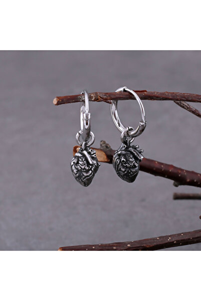 Choice زوج واحد من الأقراط بتصميم إبداعي عتيق على شكل قلب بسيط أقراط متدلية ل...