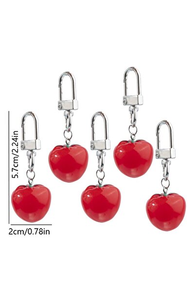 Choice الطراز 3 10 قطعة/مجموعة سلسلة مفاتيح لطيفة على شكل طماطم وموز وليمون و...