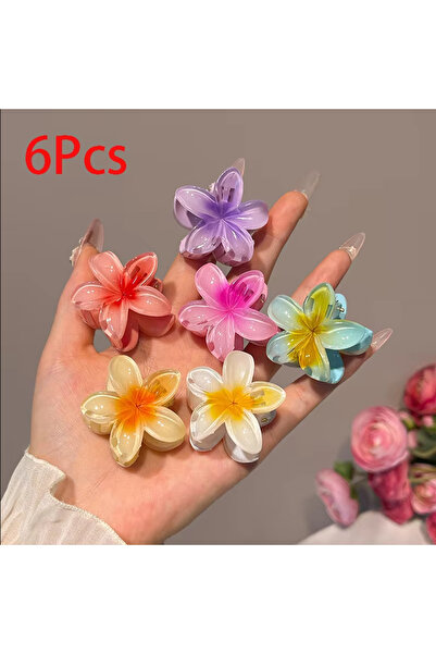 Choice مخالب شعر 6 قطع مزيج 6 قطع مشابك شعر متدرجة مخالب شعر زهرة جديدة مقاس ...