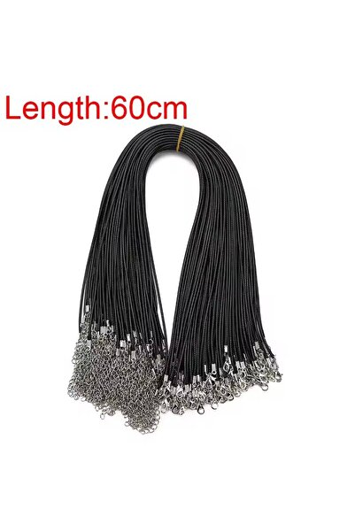 Choice 1.5 مم 60 سم 20 قطعة/الوحدة مشابك جراد البحر قلادة الحبل الشمعي قطر 1....